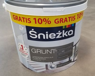 FARBA gruntująca Śnieżka biała lateksowa 10L+10%gratis