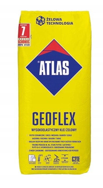 Atlas Geoflex gel tile adhesive 25kg
