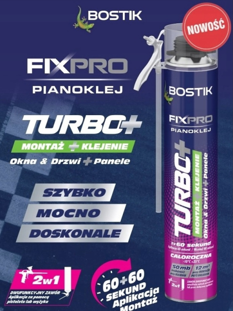 BOSTIK FIXPRO PIANOKLEJ TURBO+ 750ml pistolet+ wężyk