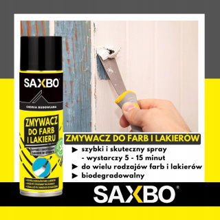 Zmywacz do farb i lakierów w sprayu - 400ml - Saxbo