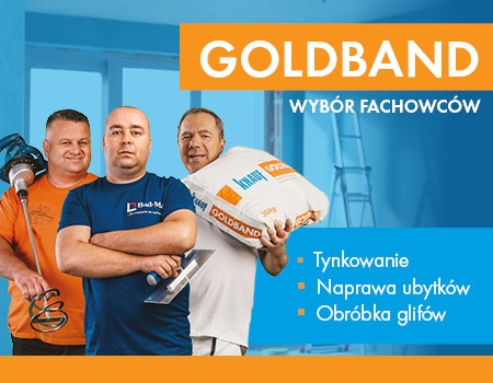 Tynk gipsowy ręczny GOLDBAND 30 kg Knauf - 40op/pal- Tynki wewnętrzne