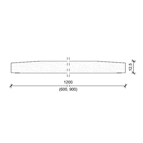 PŁYTA GIPSOWO-KARTONOWA TYP H2 Norgips GKBi zielona 12,5x1200x2600 mm