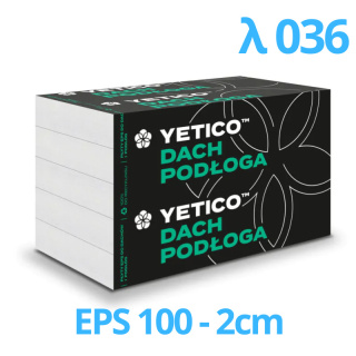 Styropian podłogowy 2 cm Yetico Alfa Podłoga Premium 036 EPS 100