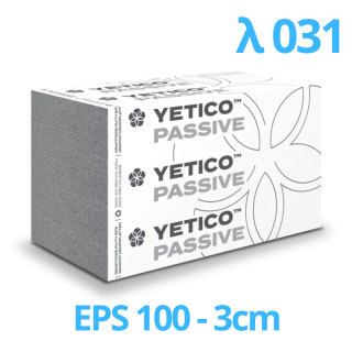 Styropian podłogowy grafitowy 3 cm Yetico Passive Premium Podłoga 031 EPS 100