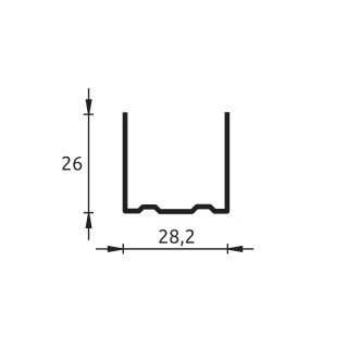 Profil sufitowy UD30 4mb