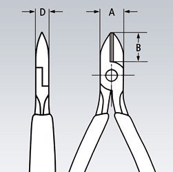 SZCZYPCE TNĄCE BOCZNE 125MM KNIPEX