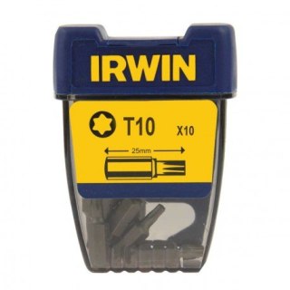 GROT, BIT, KOŃCÓWKA TYPU TORX 1/4' 25MM 10 SZT. T10 IRWIN