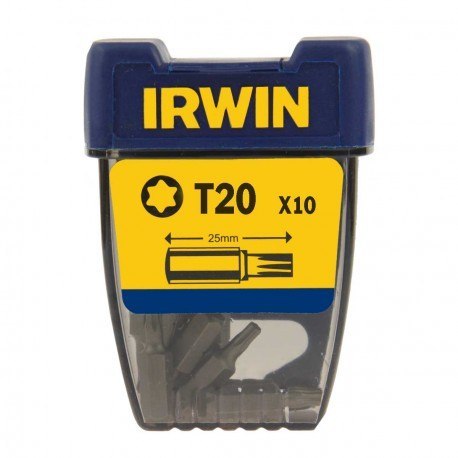 GROT, BIT, KOŃCÓWKA TYPU TORX 1/4' 25MM 10 SZT. T20 IRWIN