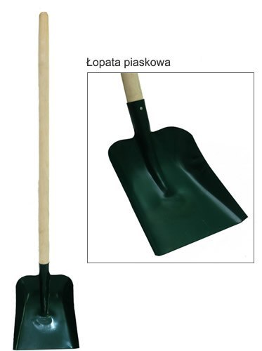 ŁOPATA PIASKOWA OPRAWNA PROSTA UN