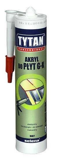 AKRYL TYTAN DO PŁYT GIPSOWO-KARTONOWYCH 280ML BIAŁY TYTAN