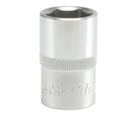 NASADKA KRÓTKA 6-KĄTNA CHROMOWANA 1/2'' 17MM YATO