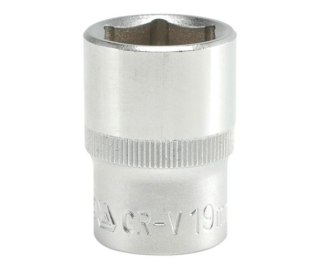 NASADKA KRÓTKA 6-KĄTNA CHROMOWANA 1/2'' 19MM YATO