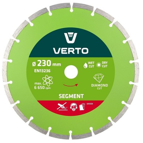 TARCZA DIAMENTOWA SEGMENTOWA 230MM VERTO