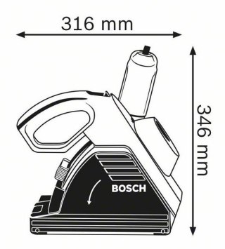 BRUZDOWNICA GNF35CA 1400W 35MM BOSCH