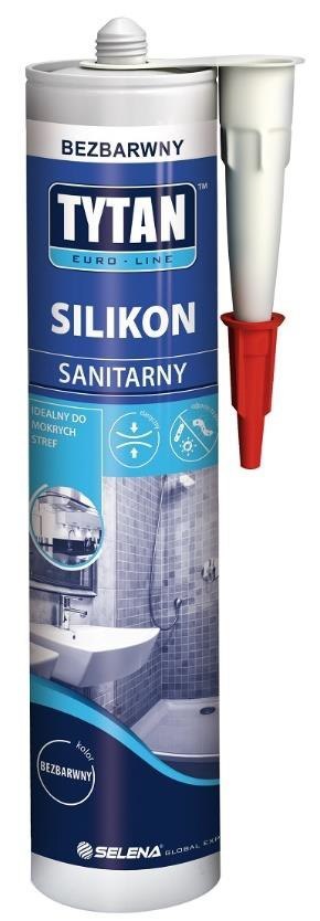 SILIKON SANITARNY EURO-LINE 280ML BEZBARWNY TYTAN