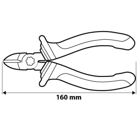 SZCZYPCE TNĄCE BOCZNE 160MM NEO