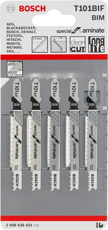 BRZESZCZOT DO WYRZYNARKI T101BIF LAM 5SZT. BOSCH