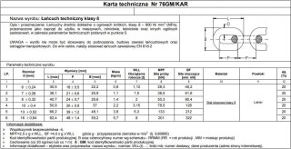 ŁAŃCUCH TECHNICZNY CZARNY 6MM G8 WLL 1.15T UN