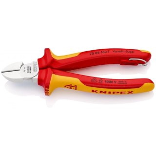 SZCZYPCE TNĄCE BOCZNE IZOLOWANE 160MM KNIPEX