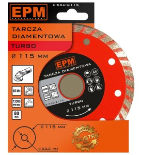 TARCZA DIAMENTOWA TURBO 115MM EPM