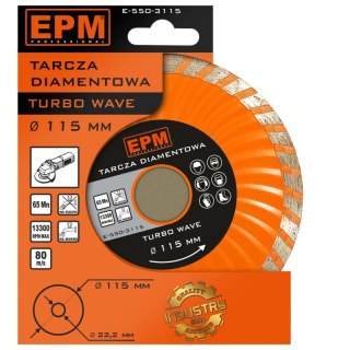 TARCZA DIAMENTOWA TURBO WAVE 115MM EPM