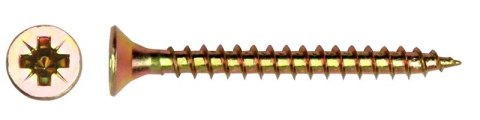 WKRĘT DO DREWNA OCYNK ŻÓŁTY 5.0*25MM UN WKRĘT DO DREWNA OCYNK ŻÓŁTY 5.0*25MM UN