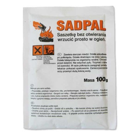 KATALIZATOR DO SPALANIA SADZY SADPAL 100G SASZETKA UN