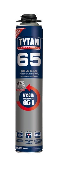 PIANKA PISTOLETOWA TYTAN 65 750ML 02 NISKOPRĘŻNA TYTAN