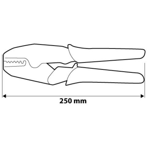 SZCZYPCE DO ZACISKANIA KOŃCÓWEK 250MM NEO