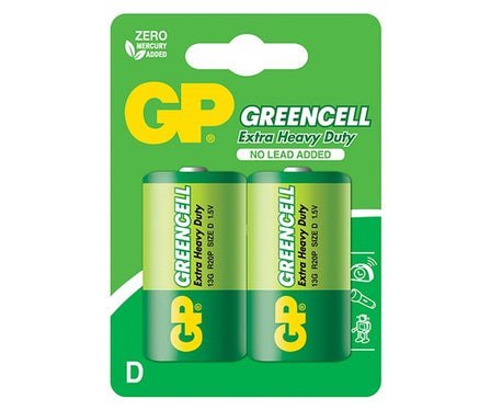 BATERIA GREENCELL 1.5V R20 2 SZTUKI GP BATTERY