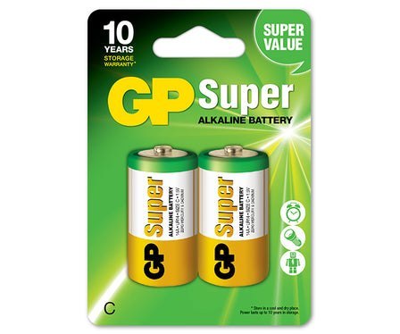 BATERIA SUPER ALKALINE LR14 1.5V 2 SZTUKI GP BATTERY