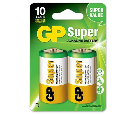 BATERIA SUPER ALKALINE LR20 1.5V 2 SZTUKI GP BATTERY