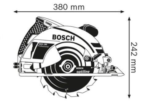 PILARKA TARCZOWA GKS 190 70MM 1400W BOSCH