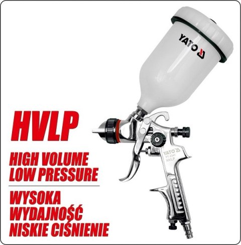 PISTOLET LAKIERNICZY HVLP 0.6L 1.5MM YATO