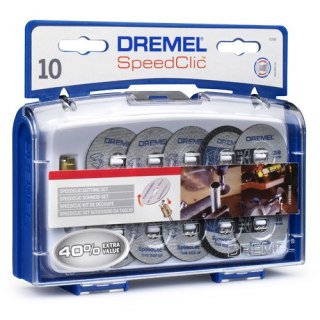 ZESTAW DO DREMEL SC690 TARCZE 10 SZT. + TRZPIEŃ DREMEL