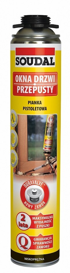 PIANKA PISTOLETOWA 750 YELLOW SOUDAL