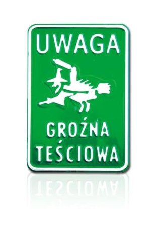 TABLICA 15*20CM UWAGA GROŹNA TEŚCIOWA UN