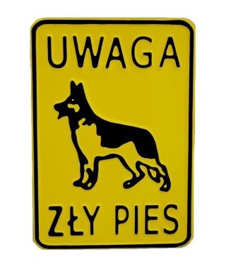 TABLICA 15*20CM UWAGA ZŁY PIES UN