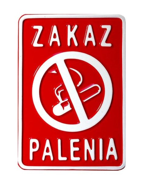 TABLICA 15*20CM ZAKAZ PALENIA UN