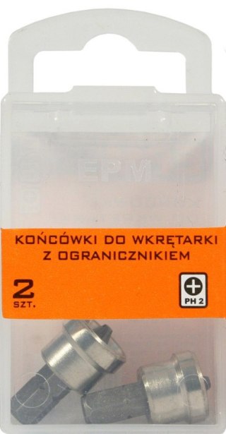 GROT, BIT DO WKRĘTARKI 25MM Z OGRANICZNIKIEM 2SZT PH2 EPM