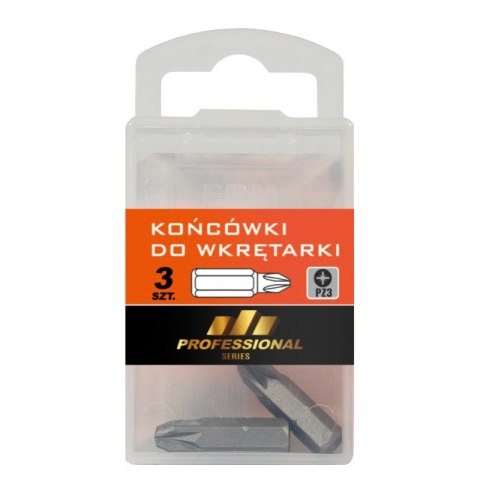 GROT, BIT, KOŃCÓWKA DO WKRĘTARKI 25MM 3SZT. PZ3 EPM