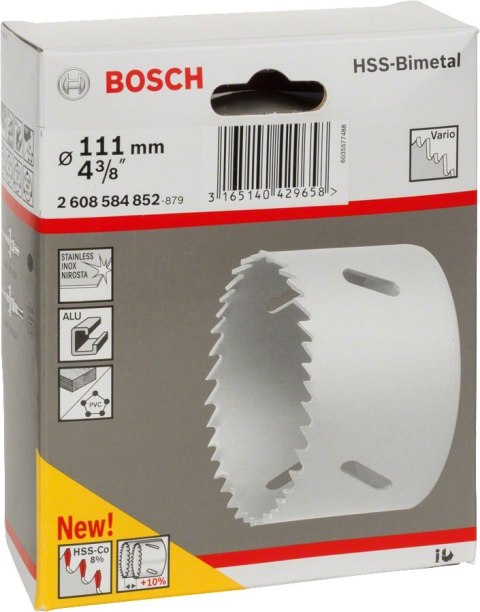 PIŁA OTWORNICA BIMETAL 111MM BOSCH