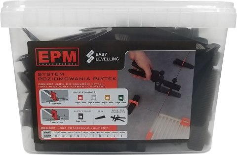 SYSTEM UKŁADANIA PŁYTEK EASY LEVELING 100 KLINÓW EPM