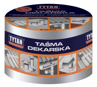 TAŚMA USZCZELNIAJĄCA DEKARSKA 15CM*10MB SREBRNA/ALUMINIOWA TYTAN