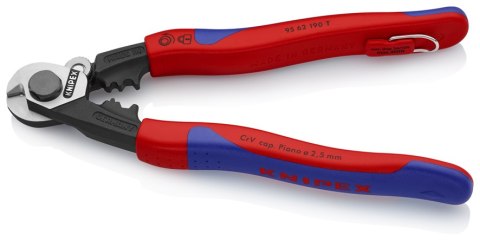 NOŻYCE DO LIN STALOWYCH 190MM. KNIPEX