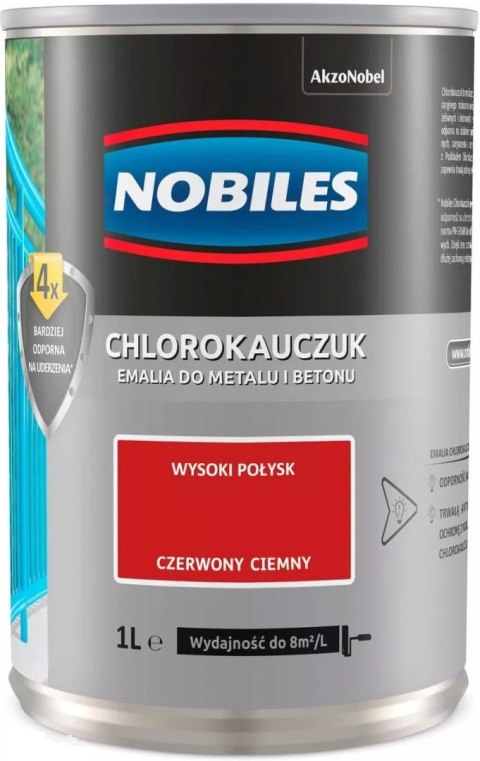 EMALIA CHLOROKAUCZUKOWA CZERWONA JASNA 0.9L NOBILES