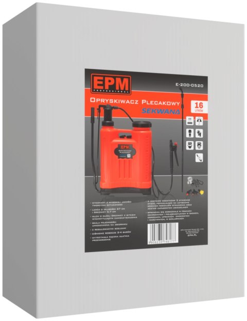 OPRYSKIWACZ PLECAKOWY SEKWANA 16L EPM