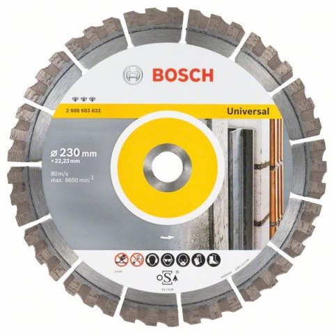 TARCZA DIAMENTOWA BEST FOR UNIVERSAL 230MM BOSCH