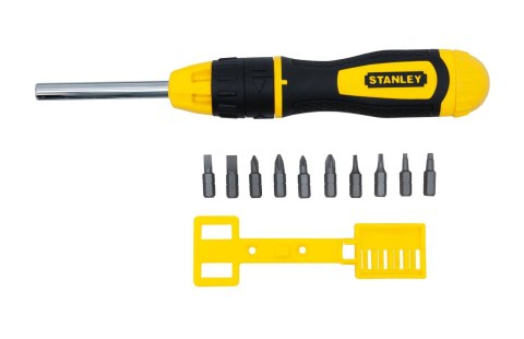 WKRĘTAK MULTIBIT Z GRZECHOTKĄ + 10 KOŃCÓWEK [K] STANLEY