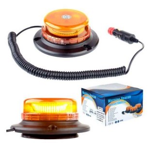 LAMPA OSTRZEGAWCZA OBROTOWA - MAGNES WL400 3W LED MOCNA UN